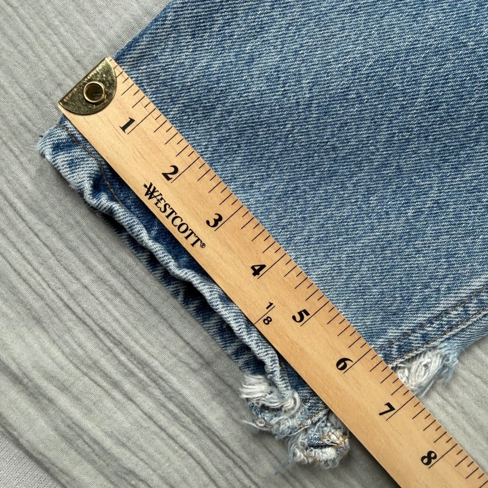 Vtg Y2k Carhartt Men Jean 31x34 Distressed Light Wash Straight Leg Blue Gorpcore - Picture 6 of 7